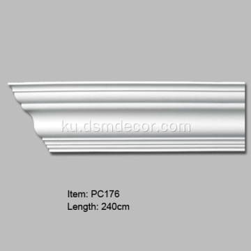 Ji bo Dîwarê Molding Cornice Plain